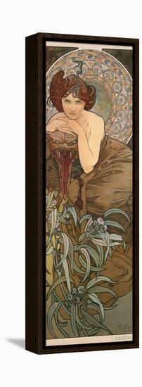 The Precious Stones: Emerald, 1900-Alphonse Mucha-Framed Premier Image Canvas