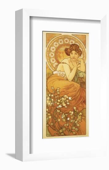 The Precious Stones: La Topaze-Alphonse Mucha-Framed Premium Giclee Print