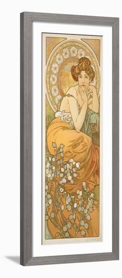 The Precious Stones: Topaz, 1900-Alphonse Mucha-Framed Giclee Print