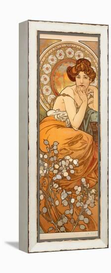 The Precious Stones: Topaz, 1900-Alphonse Mucha-Framed Premier Image Canvas