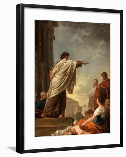 The Predication of Saint Paul, c.1779-Joseph Benoit Suvee-Framed Giclee Print