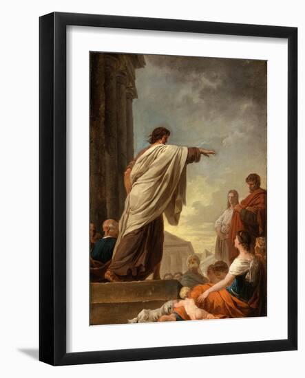 The Predication of Saint Paul, c.1779-Joseph Benoit Suvee-Framed Giclee Print