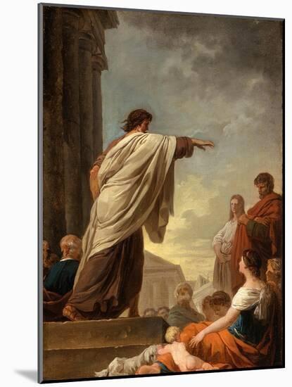 The Predication of Saint Paul, c.1779-Joseph Benoit Suvee-Mounted Giclee Print