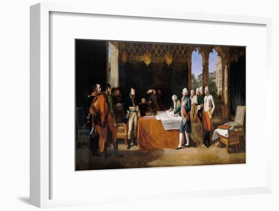 The Preliminaries of Leoben, 17th April 1797-Guillaume Guillon Lethiére-Framed Giclee Print