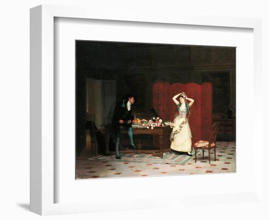 The Preparations (Oil on Panel)-Jean or Jehan Georges Vibert-Framed Giclee Print