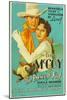 THE PRESCOTT KID, from left: Tim McCoy, Sheila Mannors (aka Sheila Bromley), 1934.-null-Mounted Art Print