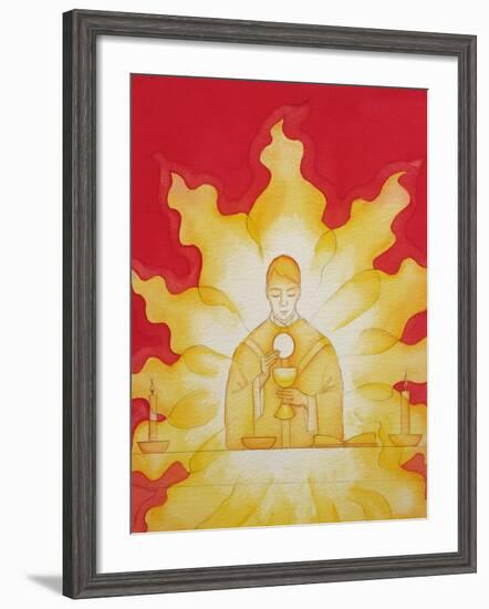 The Presence of Jesus Christ in the Holy Eucharist Is Like a Consuming Fire, 2003-Elizabeth Wang-Framed Giclee Print