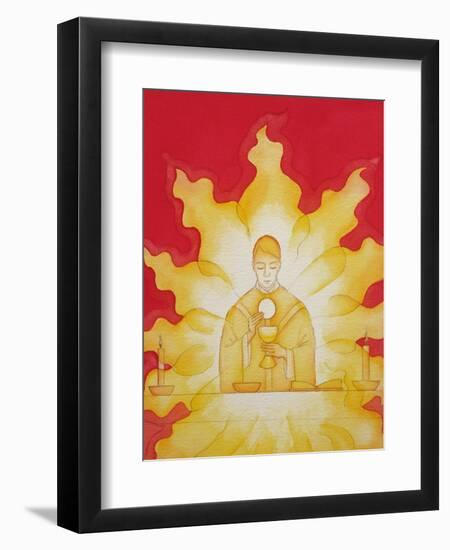 The Presence of Jesus Christ in the Holy Eucharist Is Like a Consuming Fire, 2003-Elizabeth Wang-Framed Giclee Print