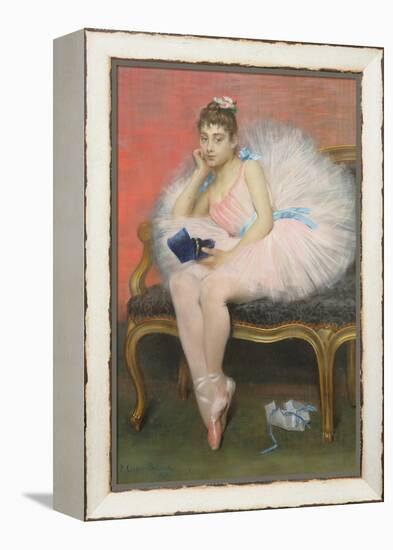 The Present, 1890 (Pastel)-Pierre Carrier-belleuse-Framed Premier Image Canvas