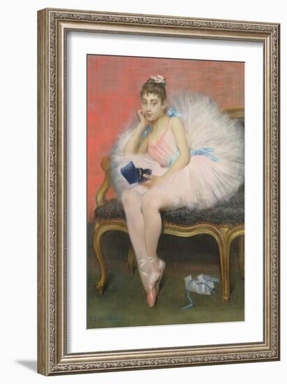 The Present, 1890 (Pastel)-Pierre Carrier-belleuse-Framed Giclee Print