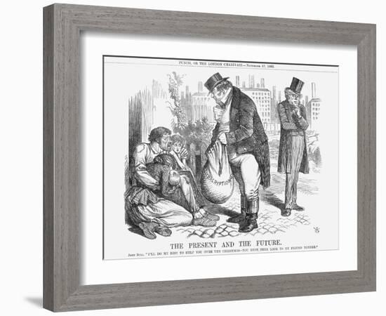 The Present and the Future, 1862-John Tenniel-Framed Giclee Print