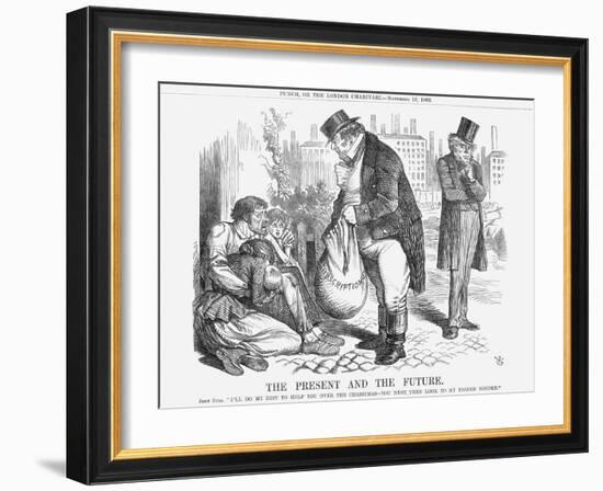 The Present and the Future, 1862-John Tenniel-Framed Giclee Print