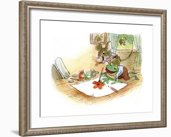 The Present - Turtle-Valeri Gorbachev-Framed Giclee Print