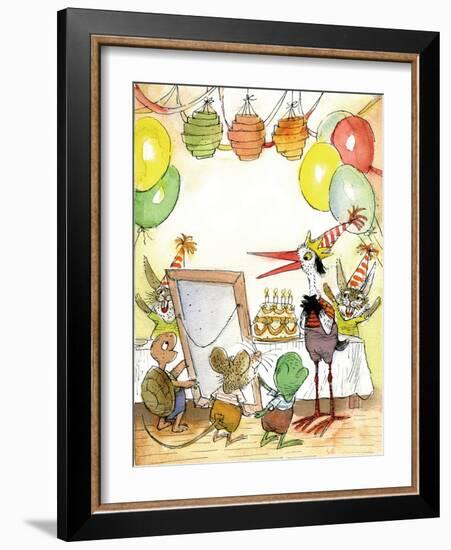 The Present - Turtle-Valeri Gorbachev-Framed Giclee Print