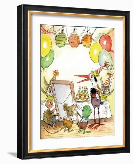 The Present - Turtle-Valeri Gorbachev-Framed Giclee Print