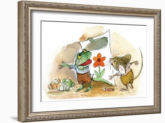 The Present - Turtle-Valeri Gorbachev-Framed Giclee Print