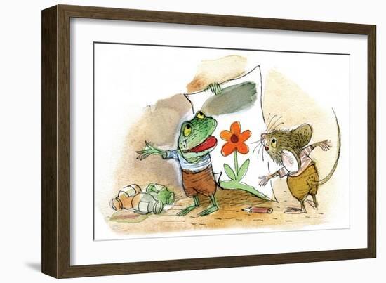 The Present - Turtle-Valeri Gorbachev-Framed Giclee Print