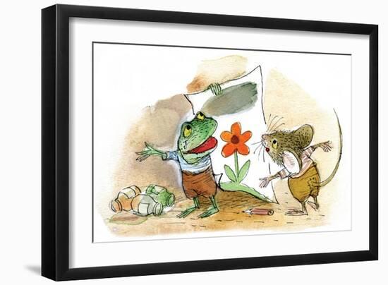 The Present - Turtle-Valeri Gorbachev-Framed Giclee Print