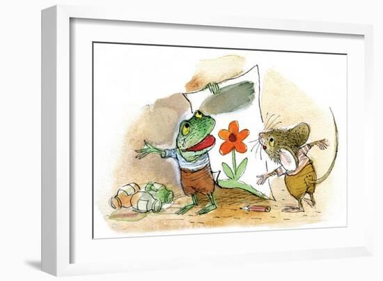 The Present - Turtle-Valeri Gorbachev-Framed Giclee Print