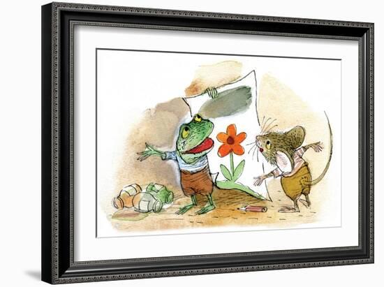 The Present - Turtle-Valeri Gorbachev-Framed Giclee Print