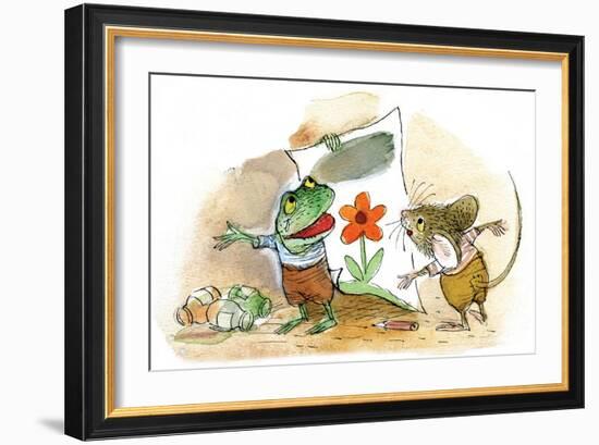 The Present - Turtle-Valeri Gorbachev-Framed Giclee Print