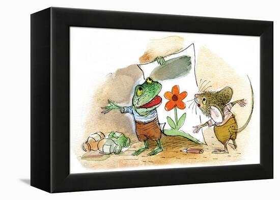 The Present - Turtle-Valeri Gorbachev-Framed Premier Image Canvas