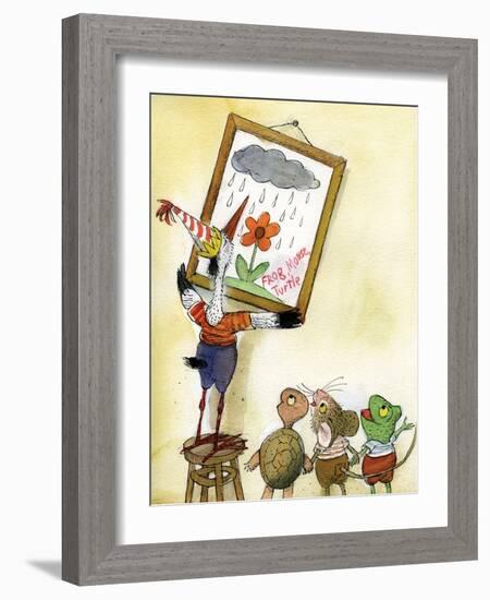 The Present - Turtle-Valeri Gorbachev-Framed Giclee Print