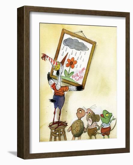 The Present - Turtle-Valeri Gorbachev-Framed Giclee Print