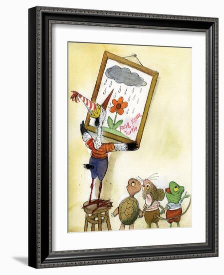 The Present - Turtle-Valeri Gorbachev-Framed Giclee Print