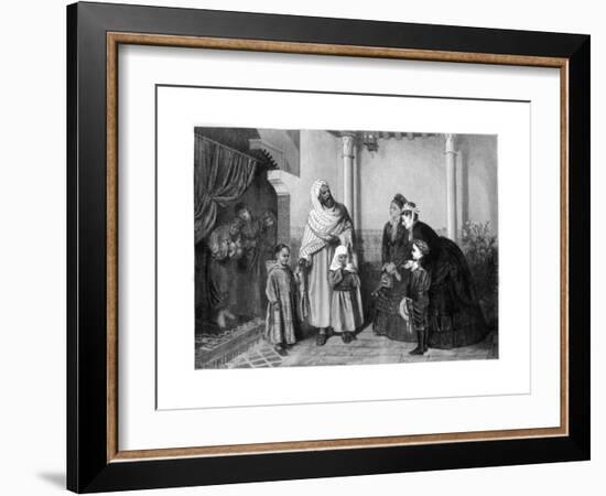 The Presentation, English Ladies Visiting a Moor's House, 1875-John Bagnold Burgess-Framed Giclee Print