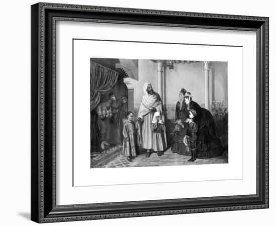 The Presentation, English Ladies Visiting a Moor's House, 1875-John Bagnold Burgess-Framed Giclee Print