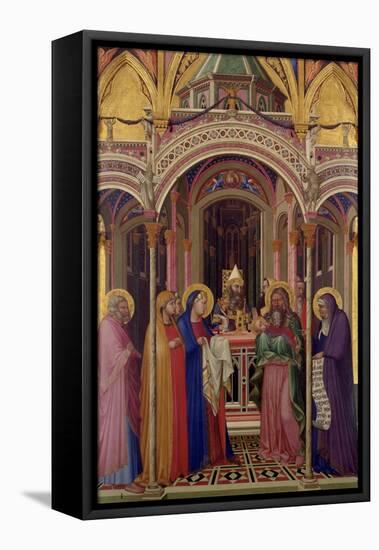 The Presentation in the Temple, 1342-Ambrogio Lorenzetti-Framed Premier Image Canvas