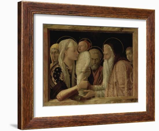 The Presentation in the Temple, about 1465/66-Andrea Mantegna-Framed Giclee Print