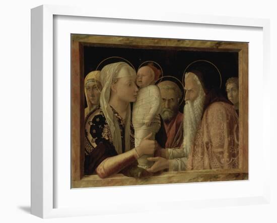 The Presentation in the Temple, about 1465/66-Andrea Mantegna-Framed Giclee Print