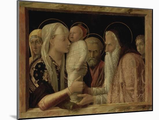 The Presentation in the Temple, about 1465/66-Andrea Mantegna-Mounted Giclee Print
