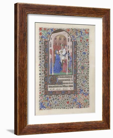 The Presentation in the Temple (Book of Hour), 1440-1460-null-Framed Giclee Print