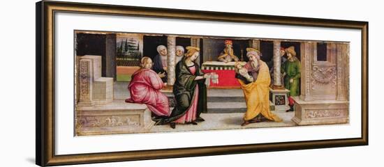 The Presentation in the Temple, C.1510-Pietro Perugino-Framed Giclee Print