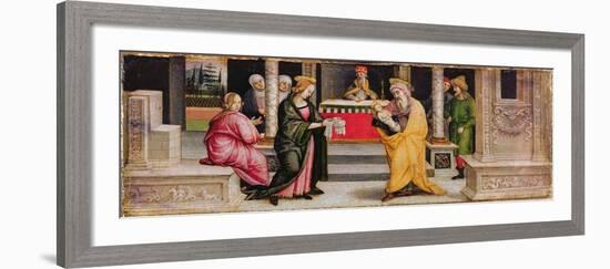 The Presentation in the Temple, C.1510-Pietro Perugino-Framed Giclee Print