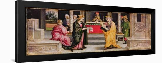 The Presentation in the Temple, C.1510-Pietro Perugino-Framed Giclee Print