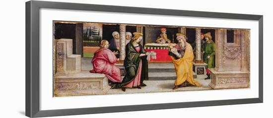 The Presentation in the Temple, C.1510-Pietro Perugino-Framed Giclee Print