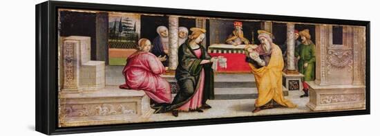 The Presentation in the Temple, C.1510-Pietro Perugino-Framed Premier Image Canvas