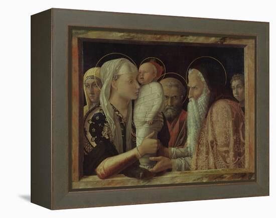 The Presentation in the Temple, Ca 1465-Andrea Mantegna-Framed Premier Image Canvas