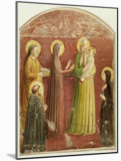 The Presentation in the Temple, from a Series of Prints Made by the Arundel Society-Fra Angelico-Mounted Giclee Print