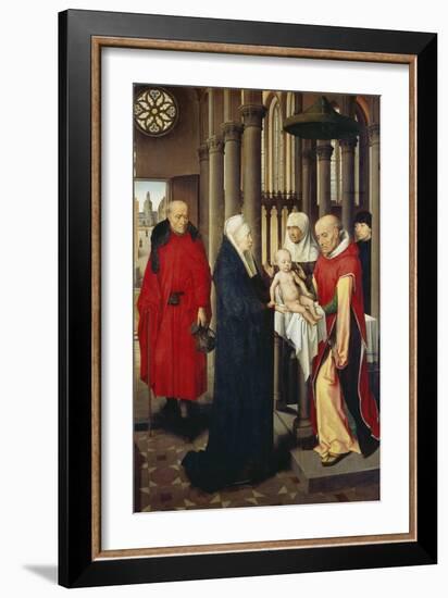 The Presentation in the Temple, Right Wing of Triptych: Adoration of the Magi, 1479-80-Hans Memling-Framed Giclee Print
