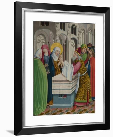 The Presentation in the Temple (The Liesborn Altarpiec), Ca. 1470-1480-null-Framed Giclee Print