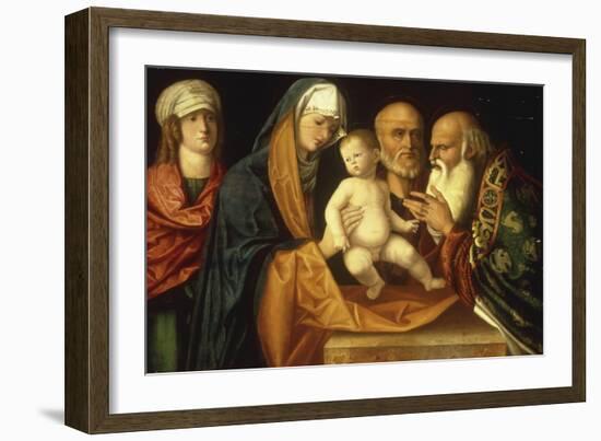 The Presentation in the Temple-Giovanni Bellini-Framed Giclee Print