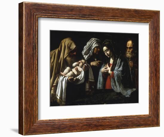 The Presentation in the Temple-Caravaggio-Framed Giclee Print