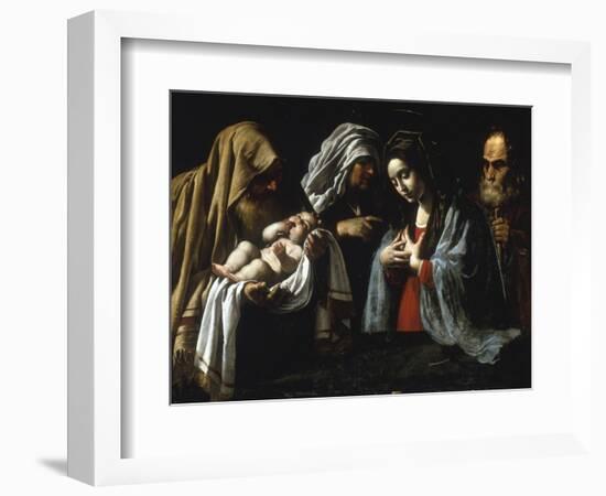 The Presentation in the Temple-Caravaggio-Framed Giclee Print