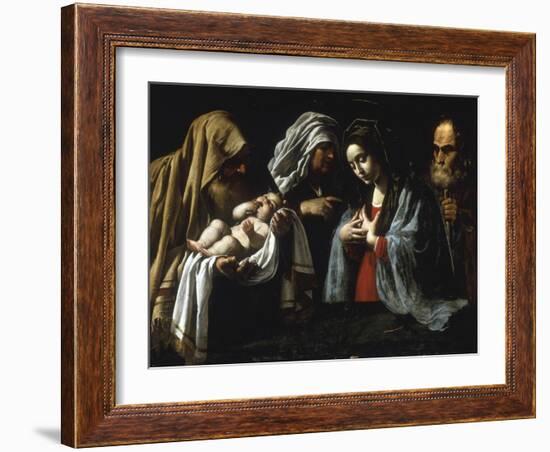 The Presentation in the Temple-Caravaggio-Framed Giclee Print