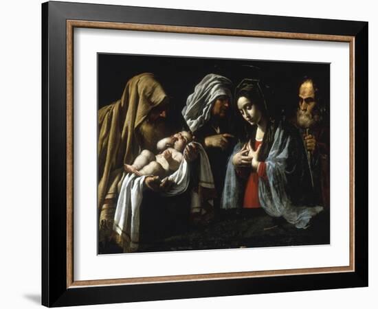 The Presentation in the Temple-Caravaggio-Framed Giclee Print